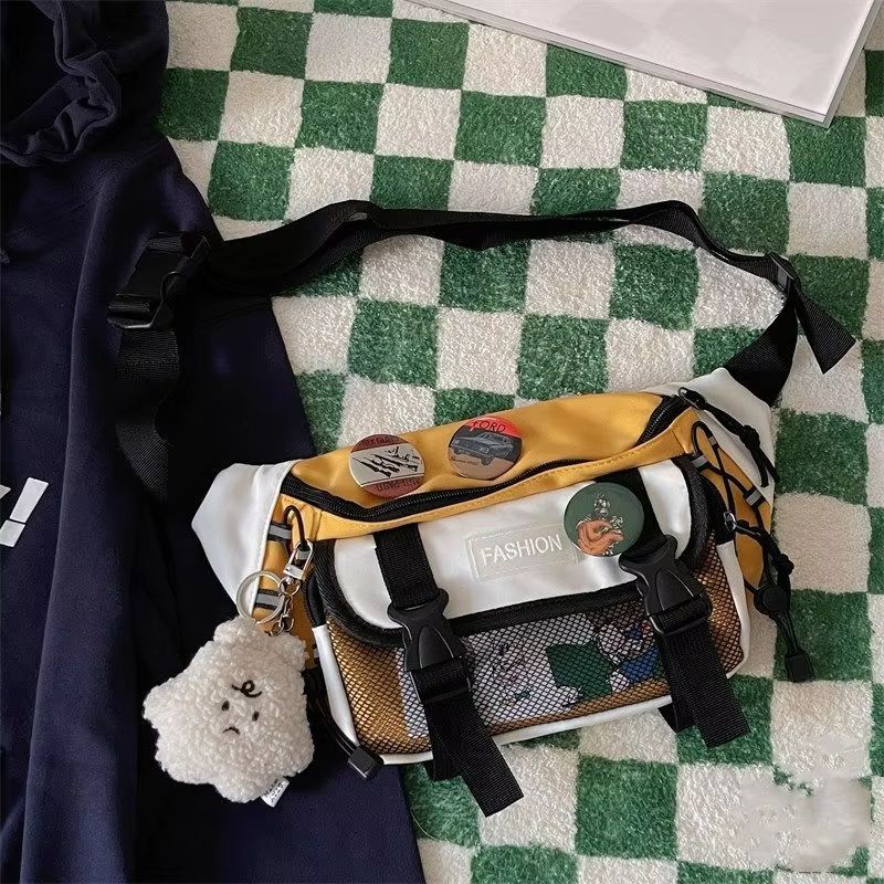 Compact Retro Unisex Crossbody Chest Bag  Japanese ToteStyle Waist Sling 15