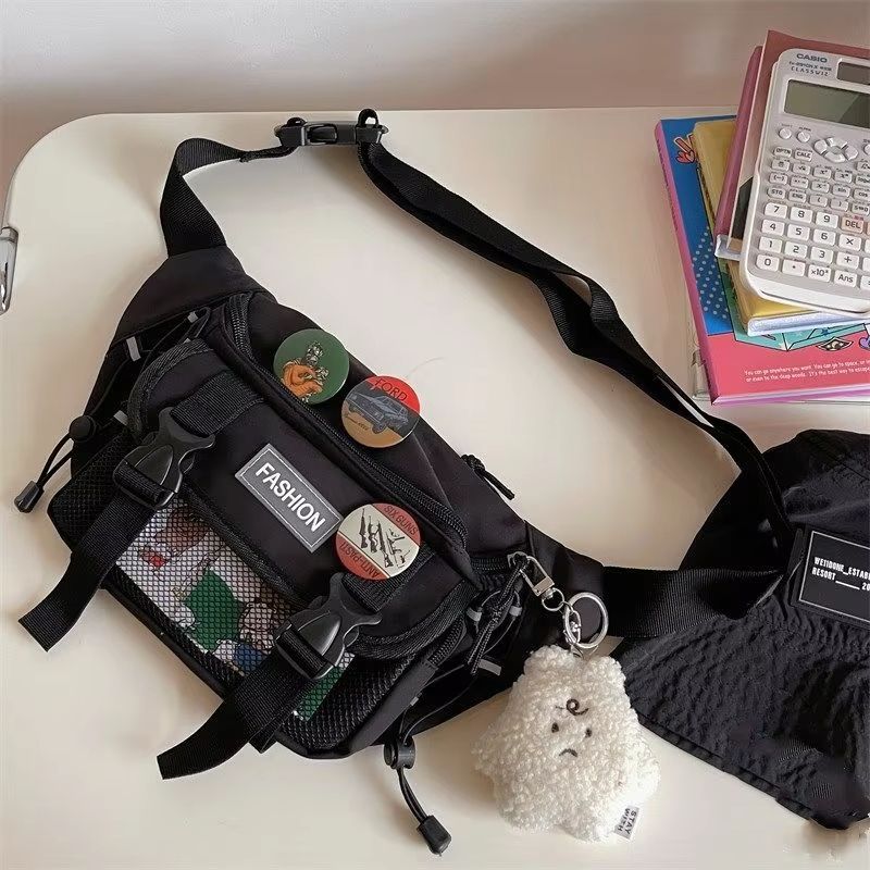 Compact Retro Unisex Crossbody Chest Bag  Japanese ToteStyle Waist Sling 17