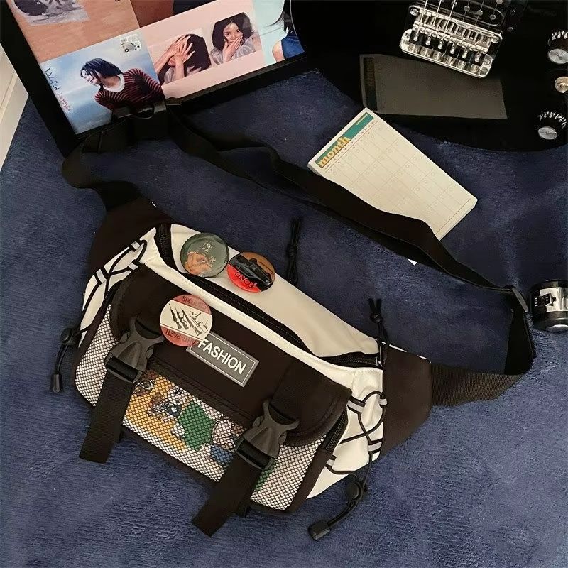Compact Retro Unisex Crossbody Chest Bag  Japanese ToteStyle Waist Sling 7