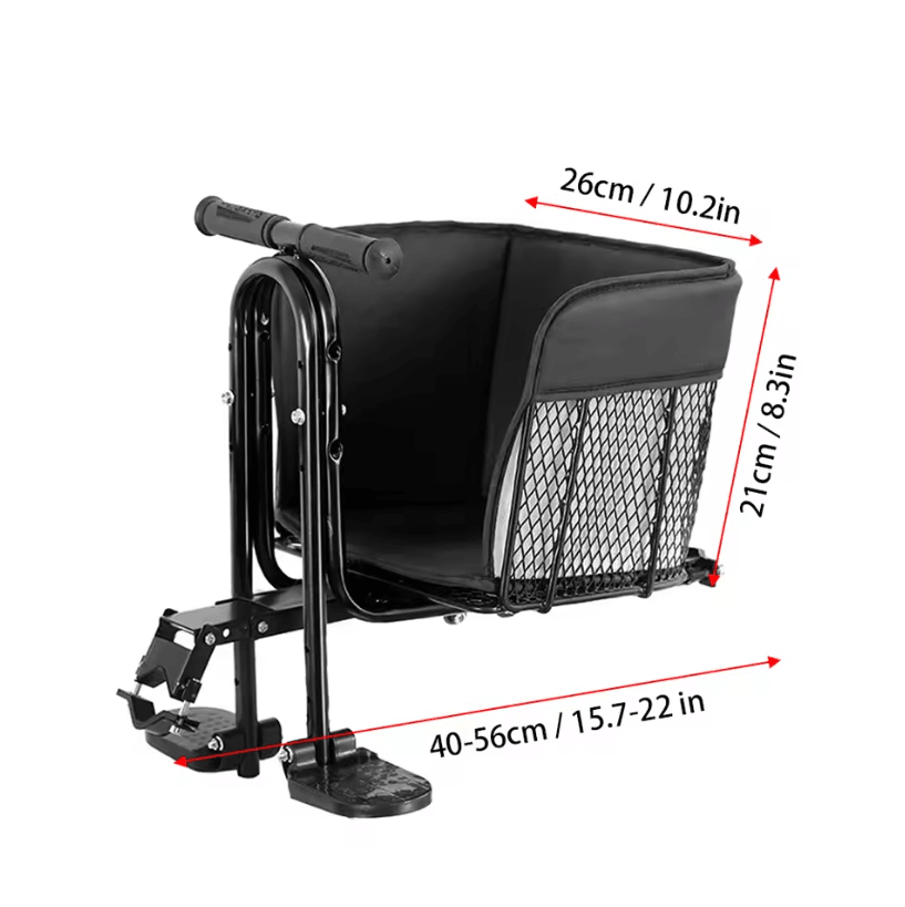 Lixada Front Mounted Child Bike Seat With Pedals And Support 3