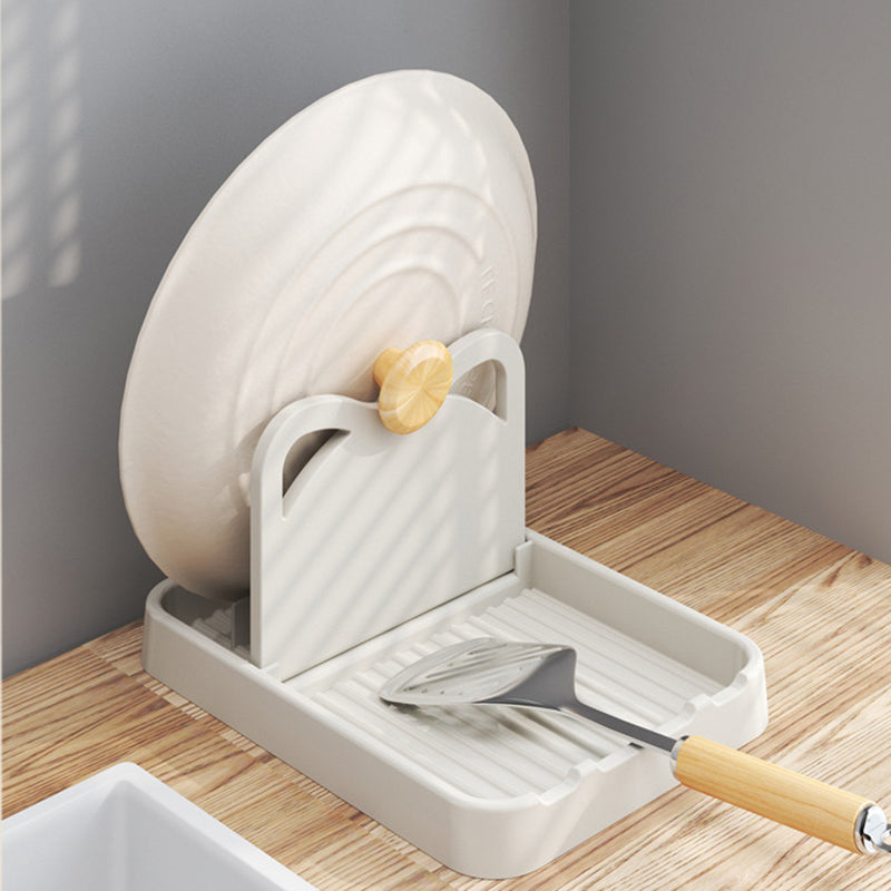 1 Pack Multipurpose Plastic Kitchen Countertop Cat Ear Utensil Holder, Spatula Pot Storage Rack for Organized Cooking