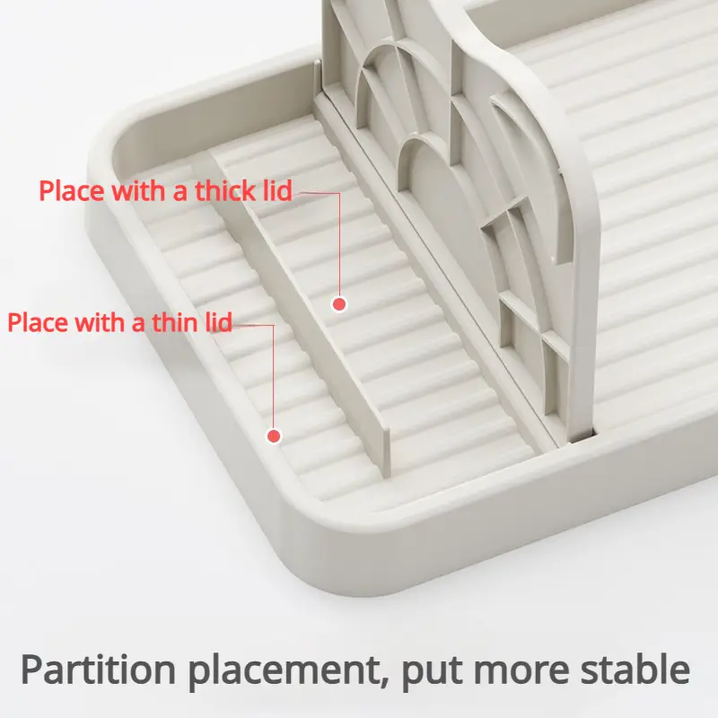 1 Pack Multipurpose Plastic Kitchen Countertop Cat Ear Utensil Holder, Spatula Pot Storage Rack for Organized Cooking