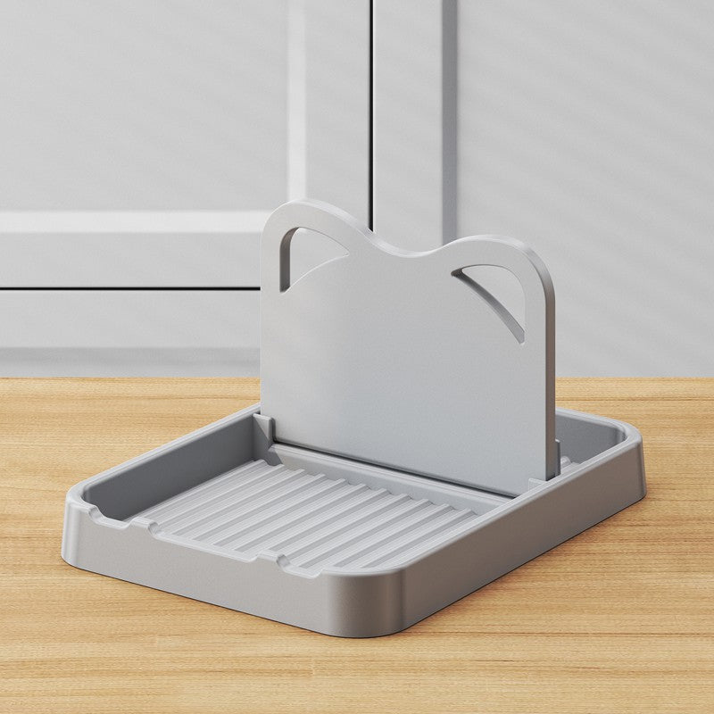 1 Pack Multipurpose Plastic Kitchen Countertop Cat Ear Utensil Holder, Spatula Pot Storage Rack for Organized Cooking