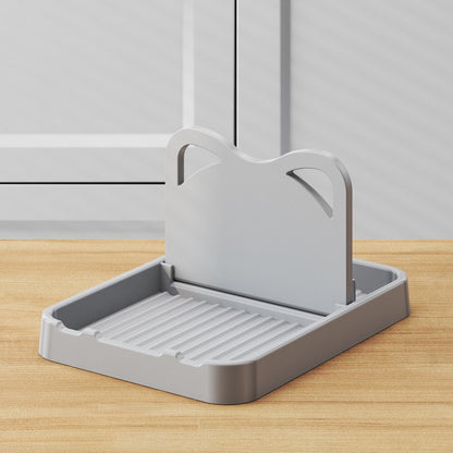 1 Pack Multipurpose Plastic Kitchen Countertop Cat Ear Utensil Holder, Spatula Pot Storage Rack for Organized Cooking