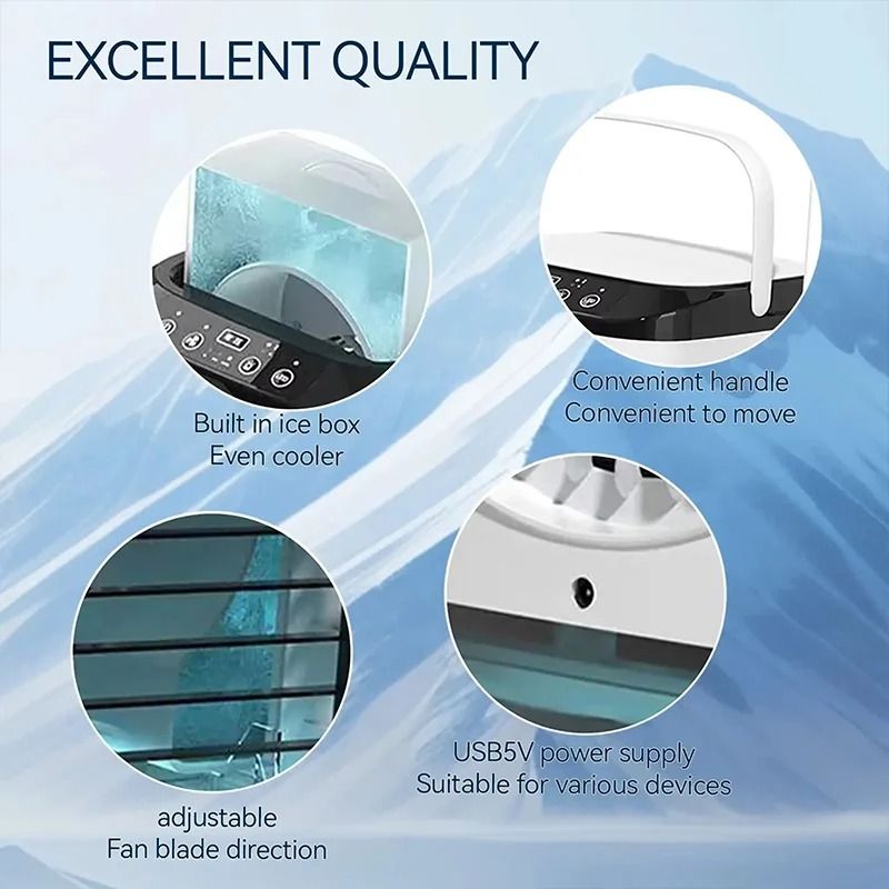 USB Desktop Cooling Fan With Water Tank And Mist Function 5