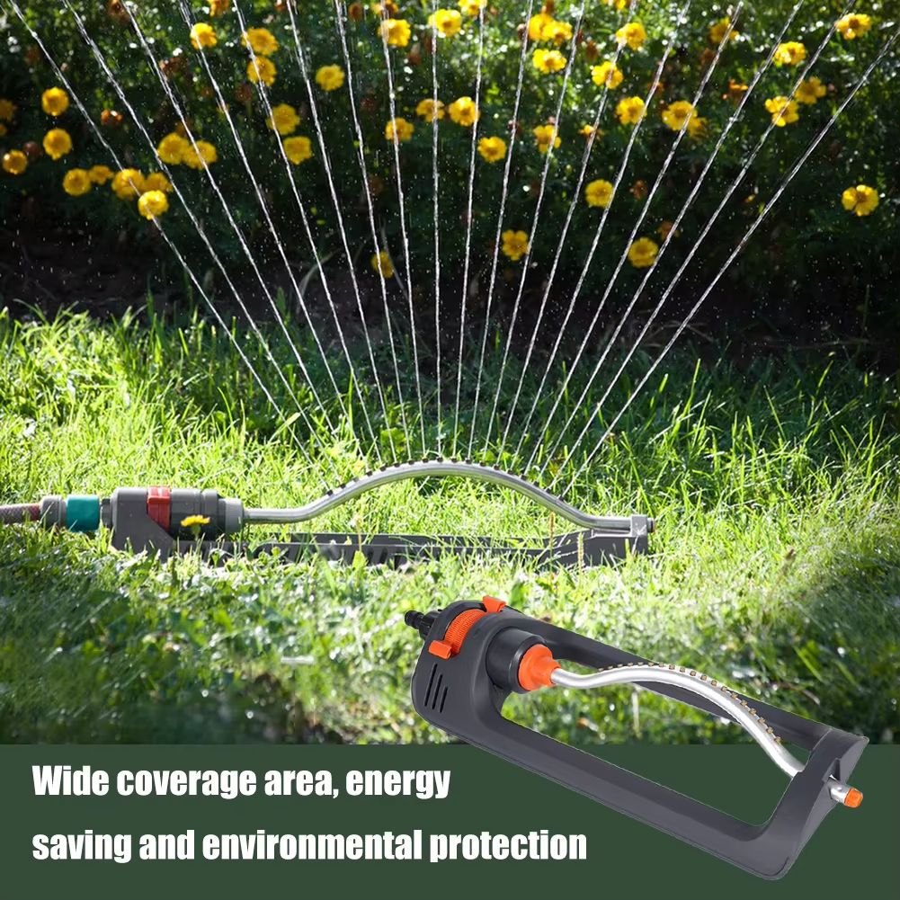 Oscillating Swing Sprinkler  Rustproof Automatic Lawn Irrigation With 4 Spray Modes 1