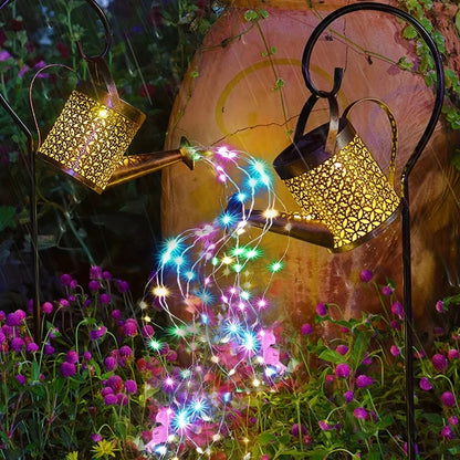 Solar Watering Can Light  Waterproof Hanging Garden Lantern With Fairy LED Cascade 4