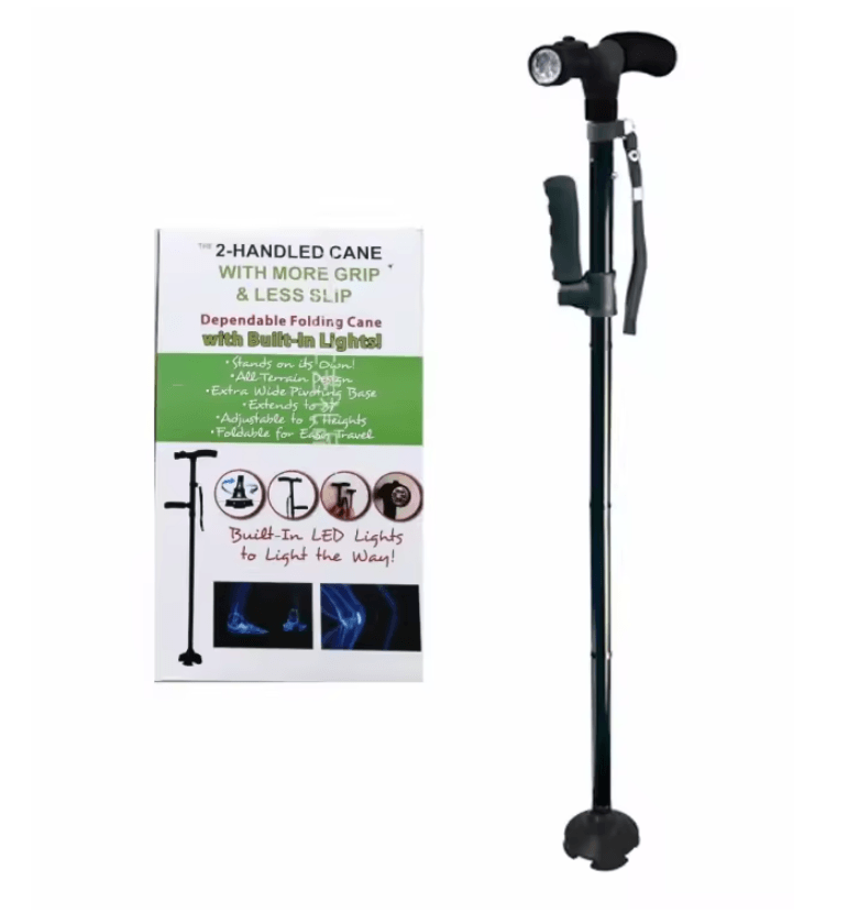Collapsible LED Walking Cane With AntiSlip Base 4