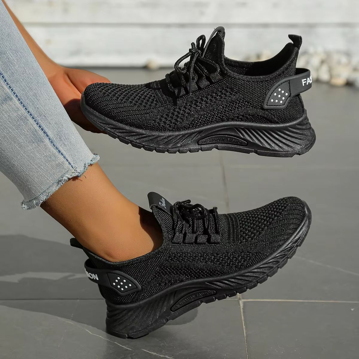Womens Fly Weaving Casual Sneakers  Fall 2025 Breathable Fashion Trainers 7
