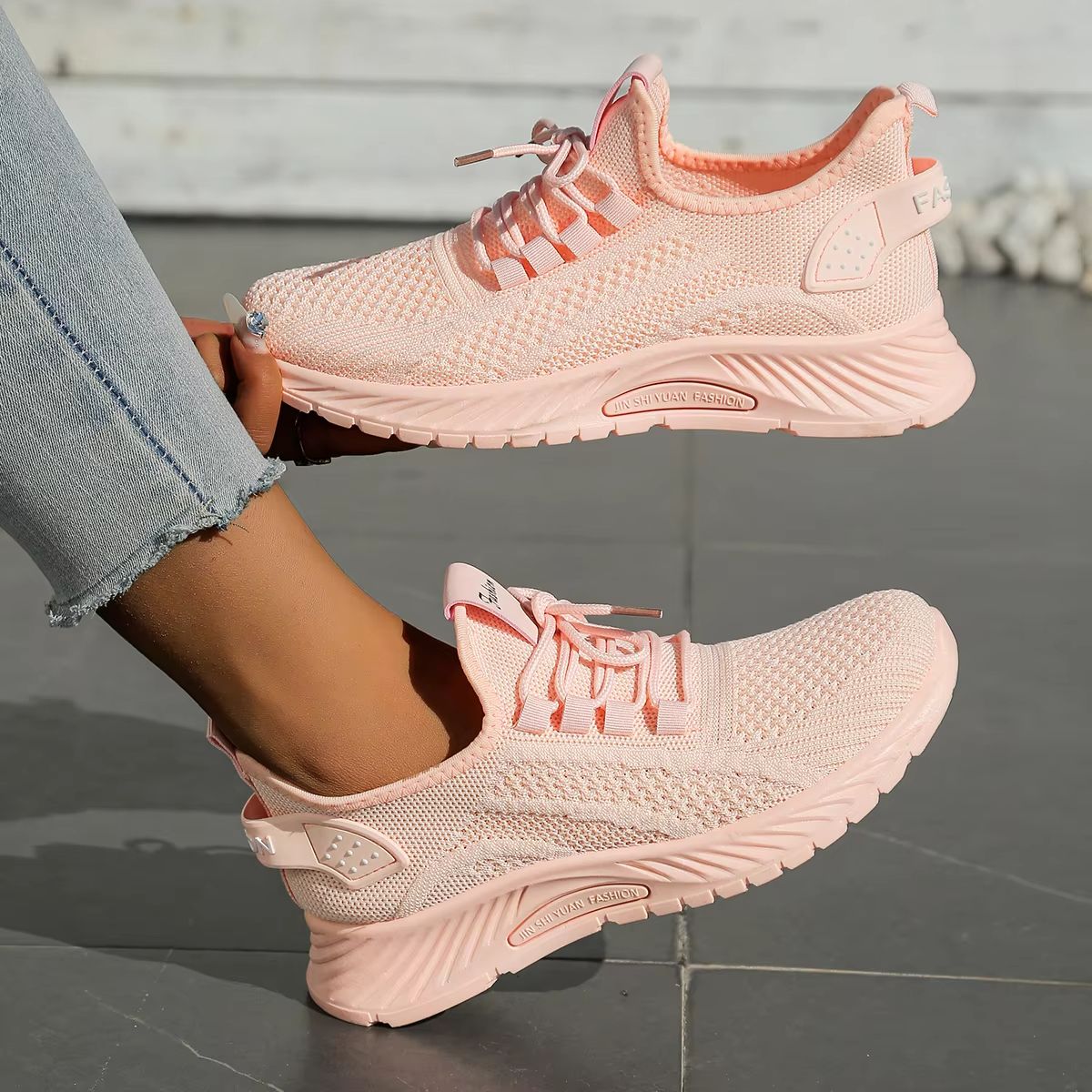 Womens Fly Weaving Casual Sneakers  Fall 2025 Breathable Fashion Trainers 8