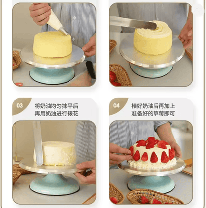 Aluminum 10 Inch Rotating Cake Turntable 1