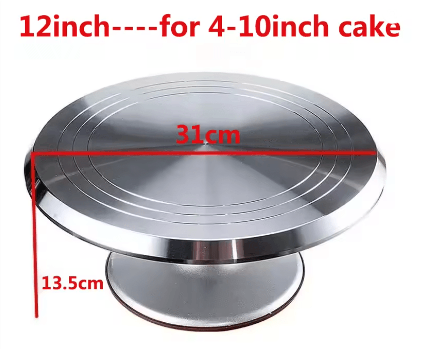 Aluminum 10 Inch Rotating Cake Turntable 8