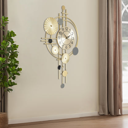 Modern Wall Clock Decorative Art, Silent Iron Wall Decoration Clock, Stylish Home or Office Wall Timepiece