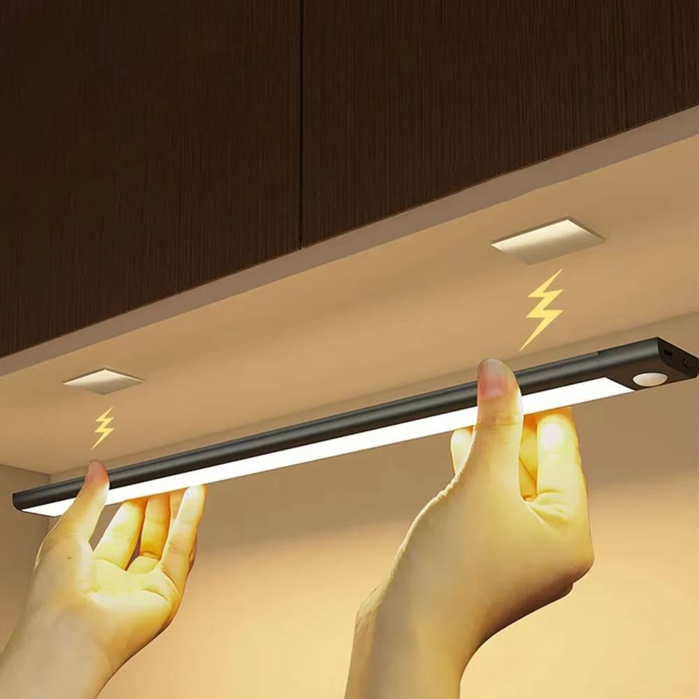 USB Rechargeable Motion Sensor LED Cabinet Light – Sleek, Wireless & Easy-to-Install Lighting for Home & Office