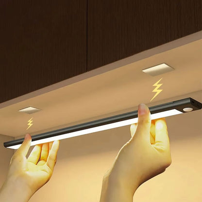USB Rechargeable Motion Sensor LED Cabinet Light – Sleek, Wireless & Easy-to-Install Lighting for Home & Office