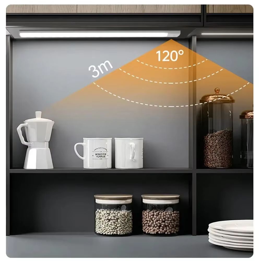 USB Rechargeable Motion Sensor LED Cabinet Light  Sleek Wireless  EasytoInstall Lighting For Home   1