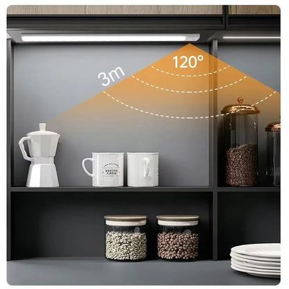 USB Rechargeable Motion Sensor LED Cabinet Light  Sleek Wireless  EasytoInstall Lighting For Home   1