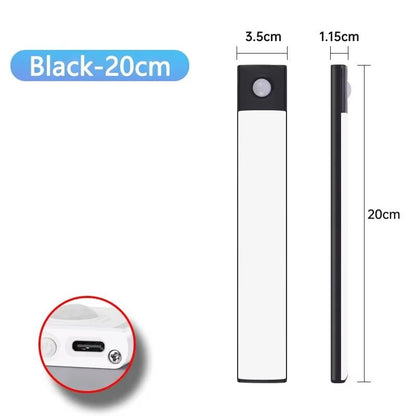 USB Rechargeable Motion Sensor LED Cabinet Light  Sleek Wireless  EasytoInstall Lighting For Home   12