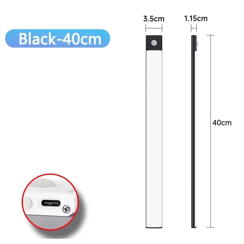 USB Rechargeable Motion Sensor LED Cabinet Light  Sleek Wireless  EasytoInstall Lighting For Home   14