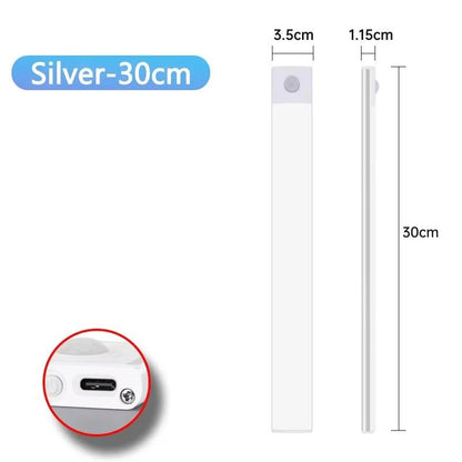 USB Rechargeable Motion Sensor LED Cabinet Light  Sleek Wireless  EasytoInstall Lighting For Home   8