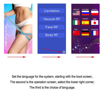 4in1 Ultrasonic Cavitation Slimming  Skin Tightening Machine  Lipo Body Sculpting  Facial Lifting D 4