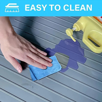 Durable Under-Sink Mat, Waterproof Drip Tray Liner for Kitchen & Bathroom Cabinets, Easy-Clean Storage Solution