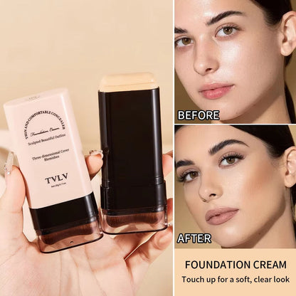 TVLV Eraser Foundation Stick  LongLasting Concealer  Liquid Foundation With BuiltIn Brush For Flawl 1