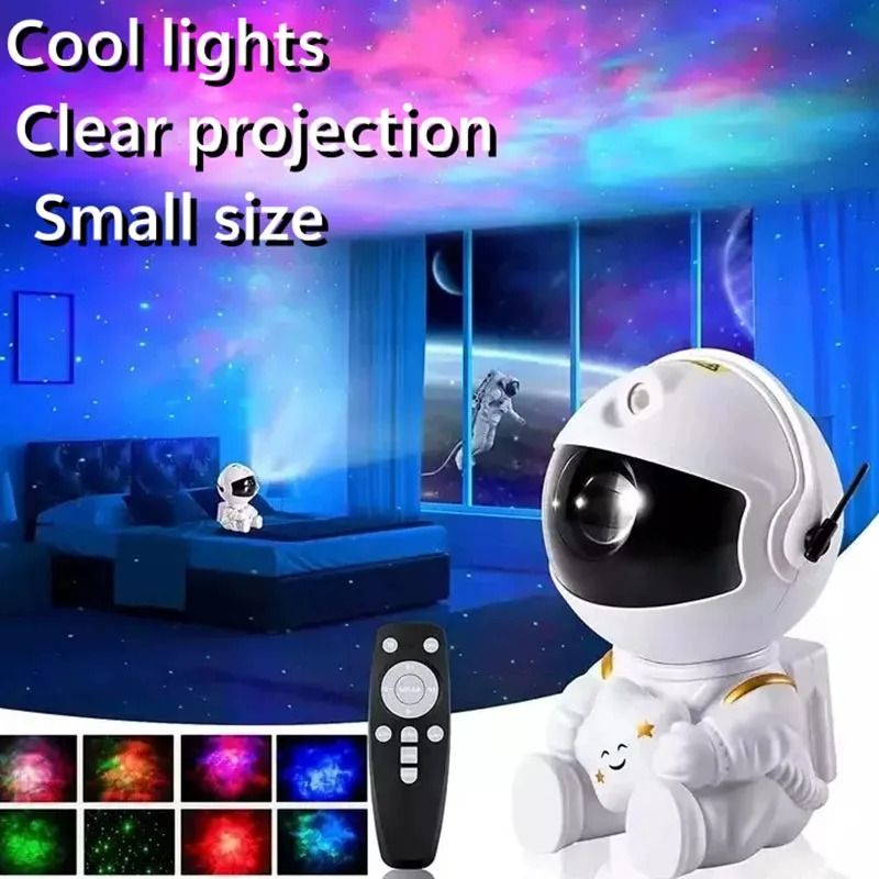 Astronaut Star Projector Colorful Galaxy Light for Bedroom Atmosphere and Birthday Gift