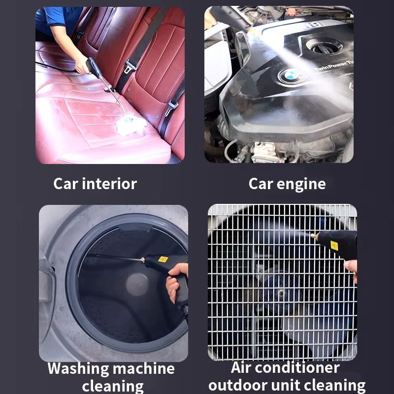 HighPressure Handheld Steam Cleaner  MultiSurface Steamer For Kitchen Bathroom Air Conditioner  Car 4