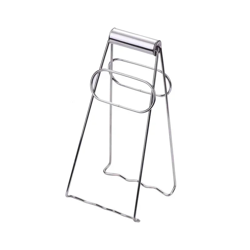 1-5PCS Stainless Steel Foldable Hot Dish Clamp, Anti-Scald Bowl Clip, Plate Pot Gripper, Kitchen Utensil Holder Tool
