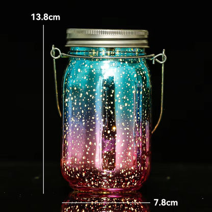 Solar Mason Jar Lantern  Waterproof Hanging Fairy Light For Garden Patio  Lawn Outdoor Decoration 12