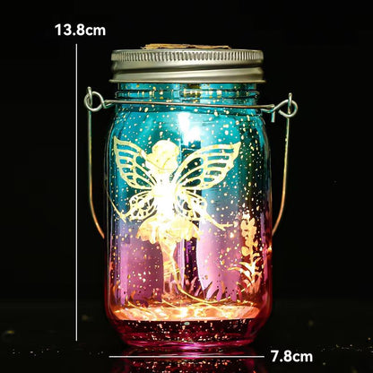 Solar Mason Jar Lantern  Waterproof Hanging Fairy Light For Garden Patio  Lawn Outdoor Decoration 8