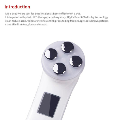 5 In 1 LED RF EMS Face Massager For Skin Lifting And Wrinkle Removal 4