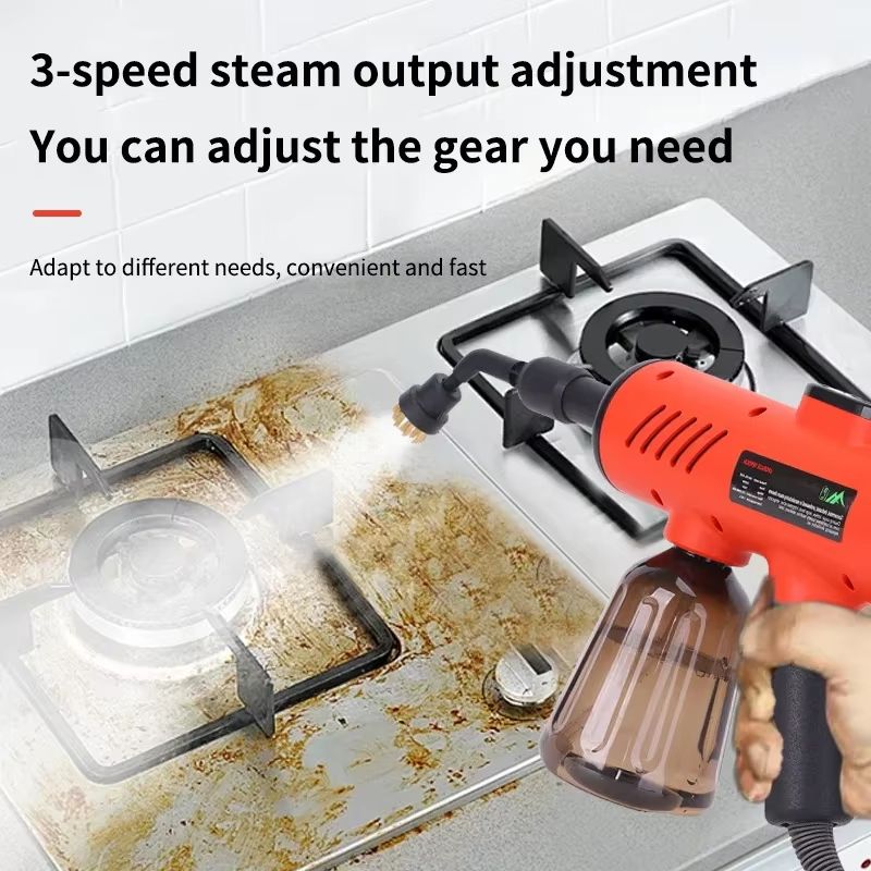 1200W HighPressure Handheld Steam Cleaner  ChemicalFree Steamer For Kitchen Hood Air Conditioner  H 3