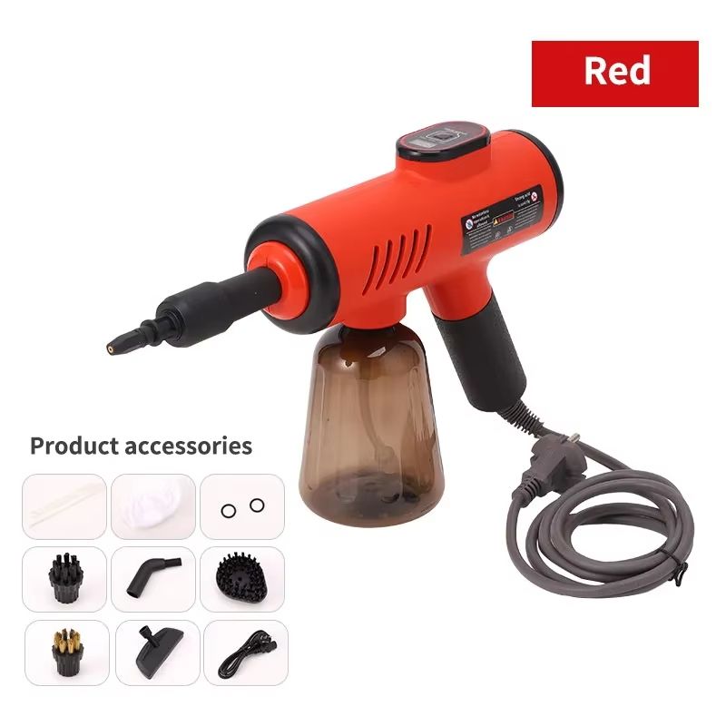 1200W HighPressure Handheld Steam Cleaner  ChemicalFree Steamer For Kitchen Hood Air Conditioner  H 5