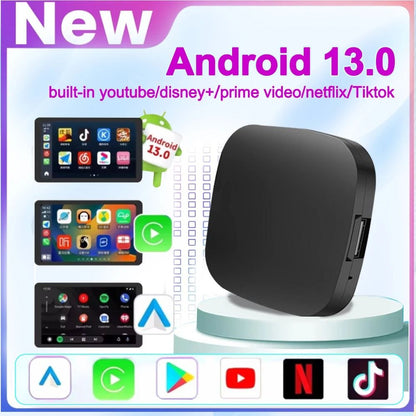 Android 13 TV Box Smart CarPlay Ai Box with Wireless Android Auto