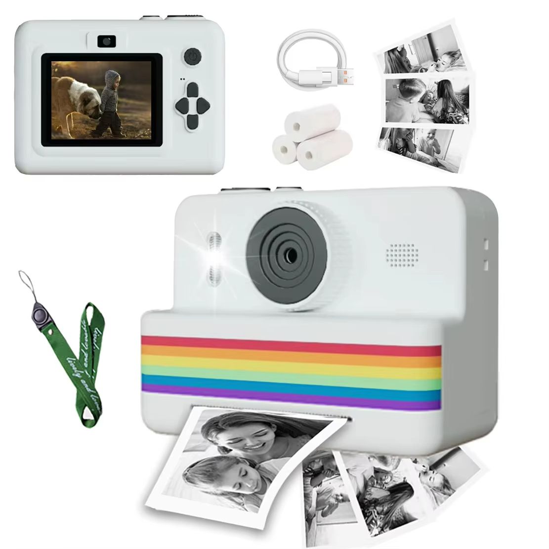 Kids Digital Camera with Instant Print – Mini HD Photography & Thermal Printer for Children