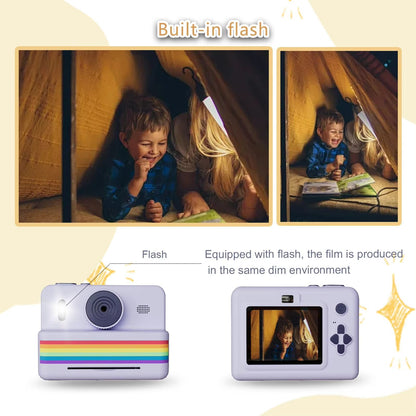 Kids Digital Camera With Instant Print  Mini HD Photography  Thermal Printer For Children 3