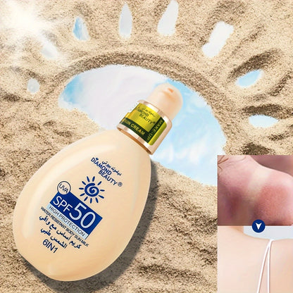 Moisturizing Cream Liquid Foundation Summer Outdoor Sunscreen SPF 50 Face Body Isolation Sunscreen  3