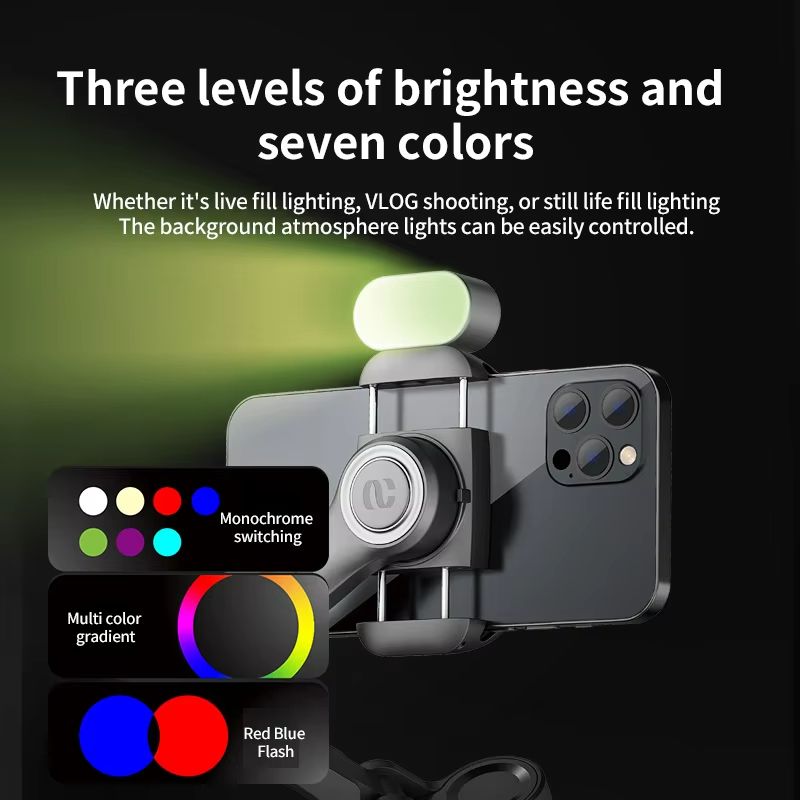 AOCHUAN 3Axis Smartphone Gimbal Stabilizer With Face Tracking  Fill Light 4