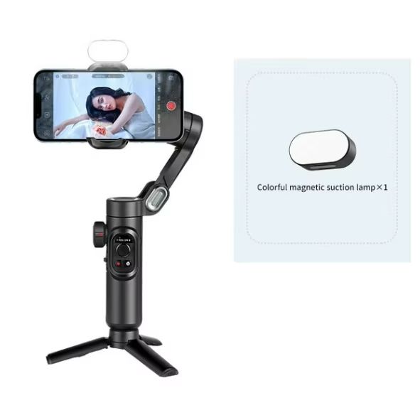 AOCHUAN 3Axis Smartphone Gimbal Stabilizer With Face Tracking  Fill Light 7