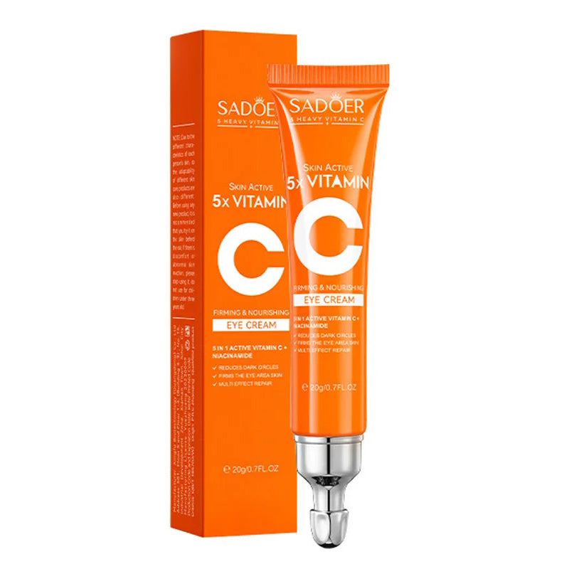 Vitamin C Eye Cream, Moisturizing Brightening Firming, Anti Dark Circles Eyes, Bags Remover Skin Care Products for Eyes