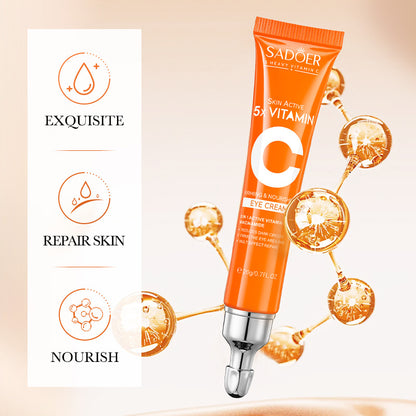 Vitamin C Eye Cream, Moisturizing Brightening Firming, Anti Dark Circles Eyes, Bags Remover Skin Care Products for Eyes