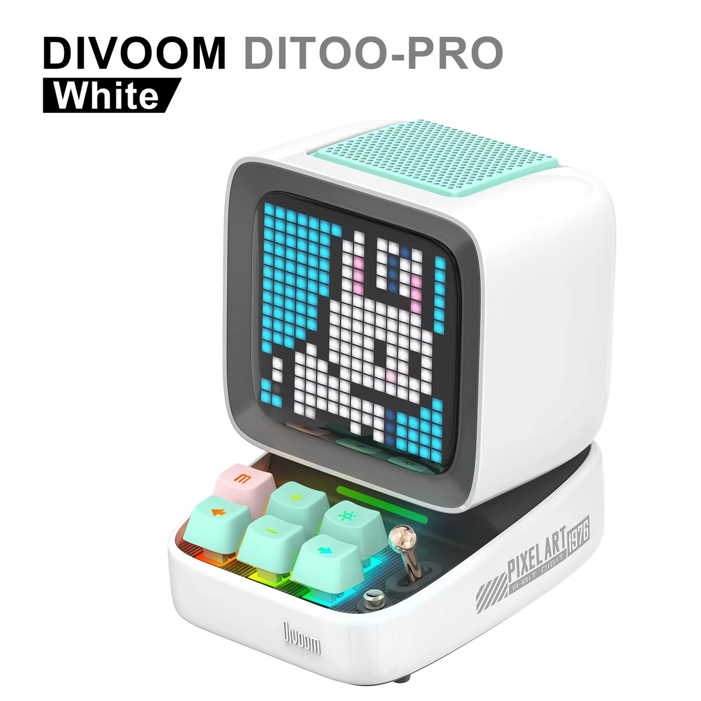 Ditoo Retro Bluetooth Speaker With Pixel Art Display  Cute Portable Speaker  Digital Clock 10