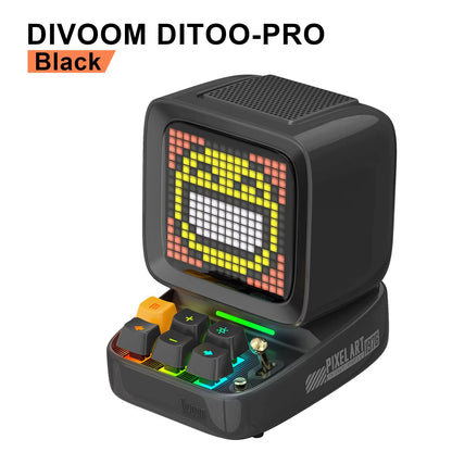 Ditoo Retro Bluetooth Speaker With Pixel Art Display  Cute Portable Speaker  Digital Clock 6