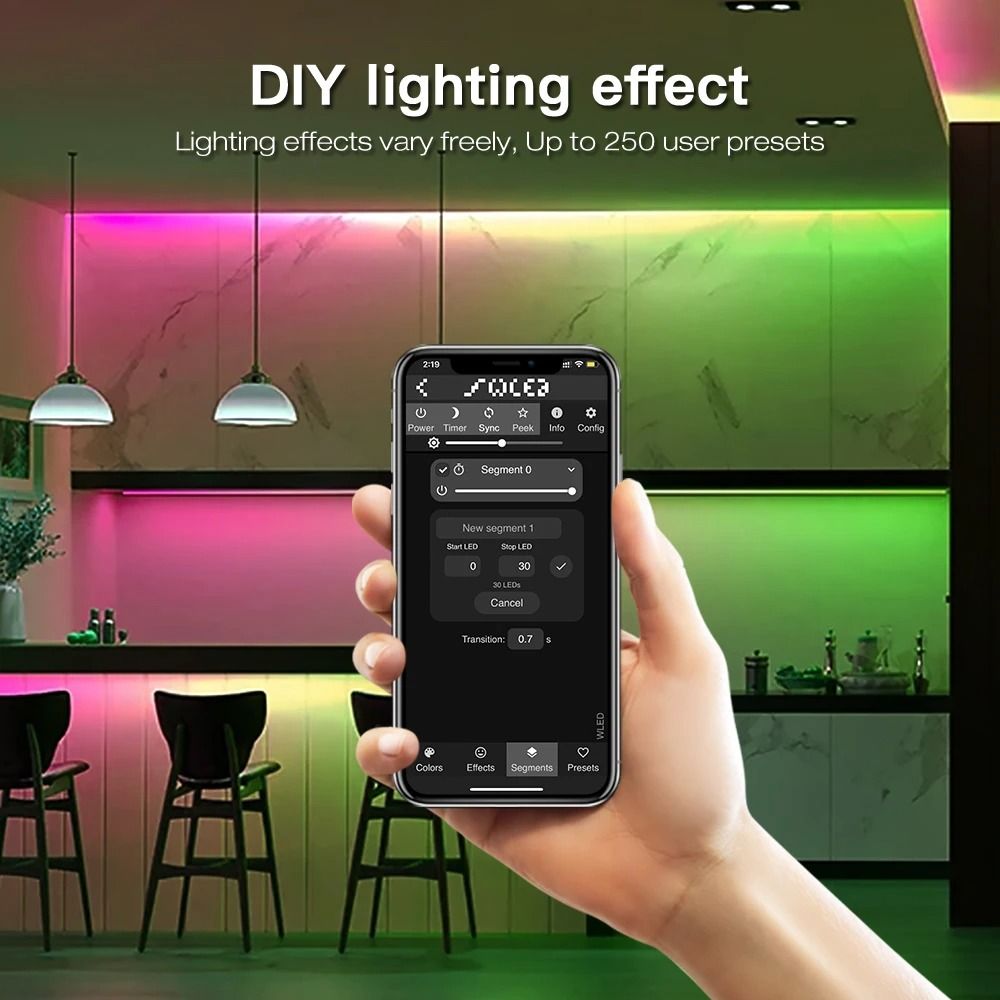 WLED ESP32 LED Controller With Mic For Addressable RGB Lighting 3
