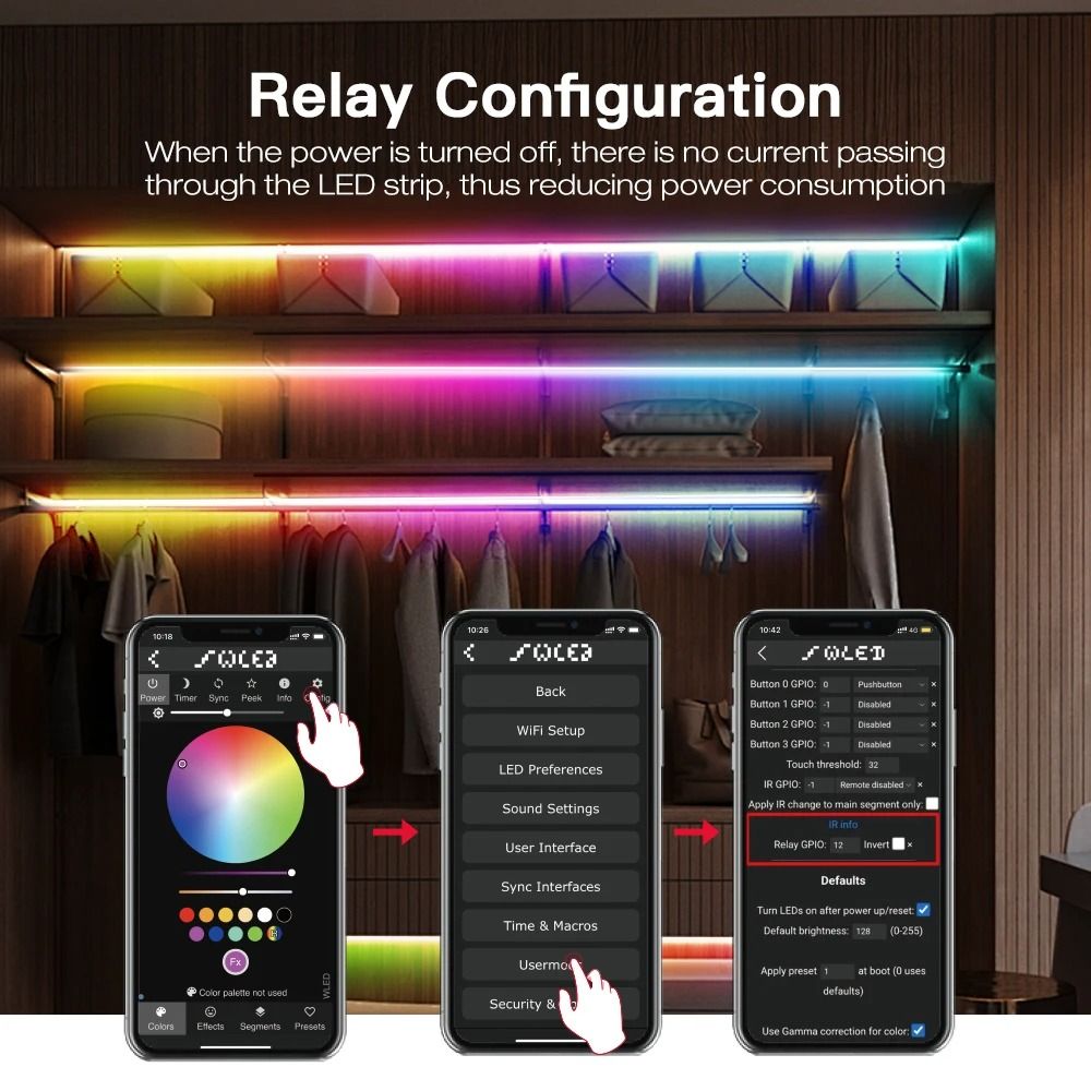 WLED ESP32 LED Controller With Mic For Addressable RGB Lighting 5