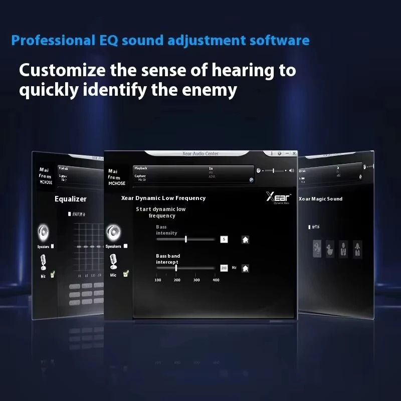 Smart Tri Mode Gaming Headphone Hi Res Music Active Noise Reduction Headset 2