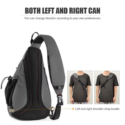 Mixi USB Sling Crossbody Backpack  OneShoulder Sports Bag For Men Women Students  Travel 3