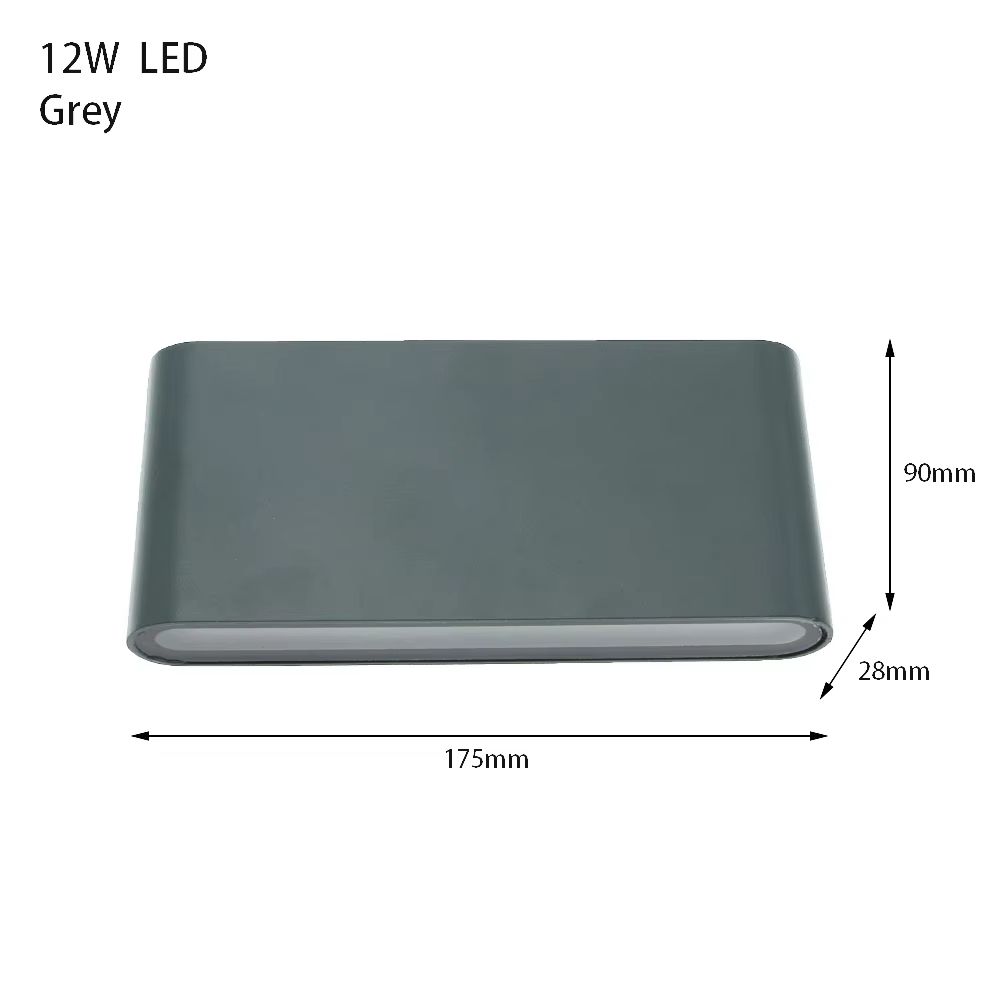 LED Outdoor Waterproof Wall Light 6W 12W 24W  Modern Aluminum Wall Lamp For Balcony Bedroom Living  11